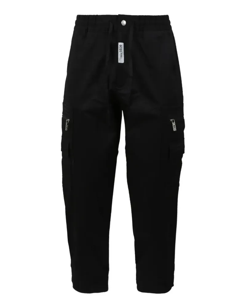 GCDS drawstring cargo pants - Schwarz Schwarz