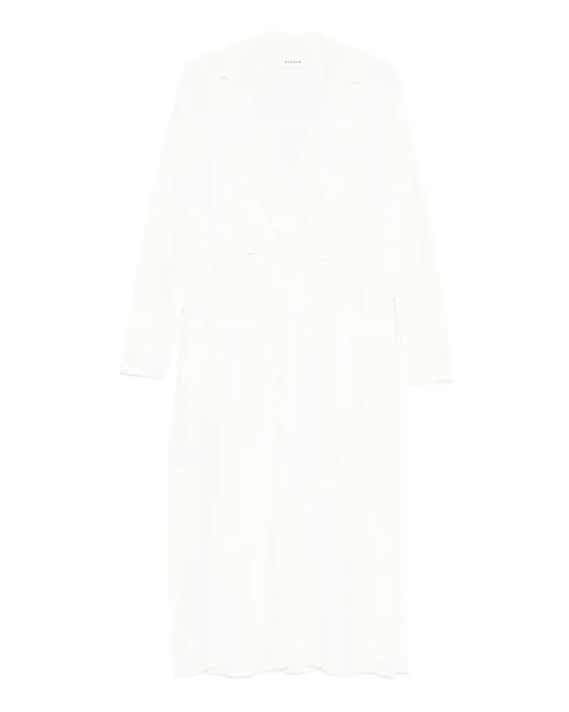 P.A.R.O.S.H. P.A.R.O H. double-breasted side-slit coat - Weiß Weiß