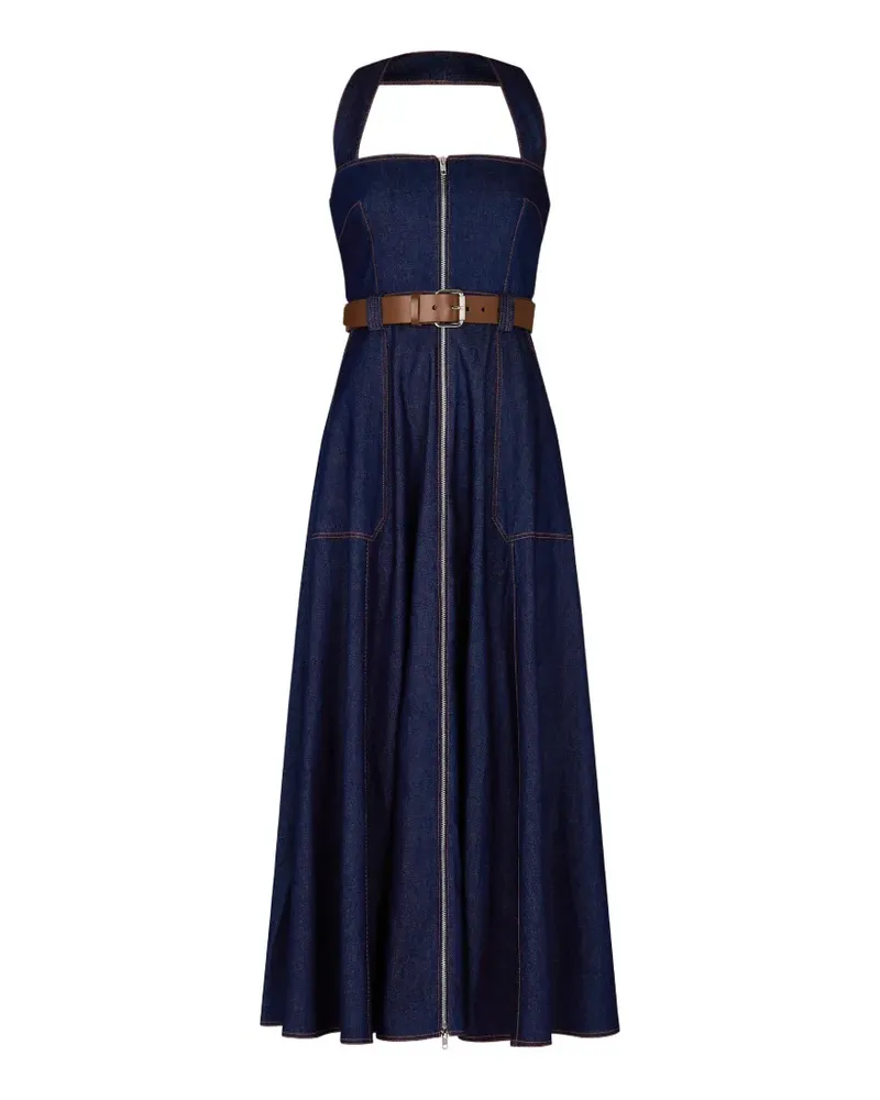 NICHOLAS Anastasia halter-neck maxi dress - Blau Blau