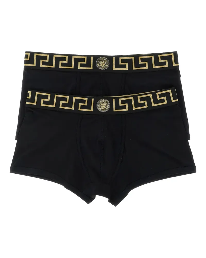 Versace Greca Medusa Boxershorts (2er-Set) - Schwarz Schwarz