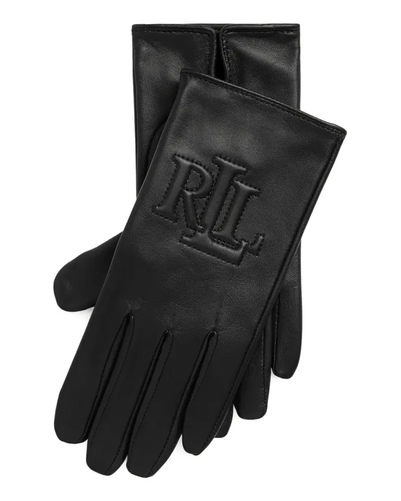 Ralph Lauren logo-embossed gloves - Schwarz Schwarz