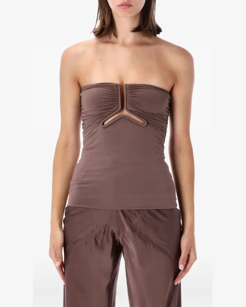 Rick Owens Alannah prong bustier - Braun Braun