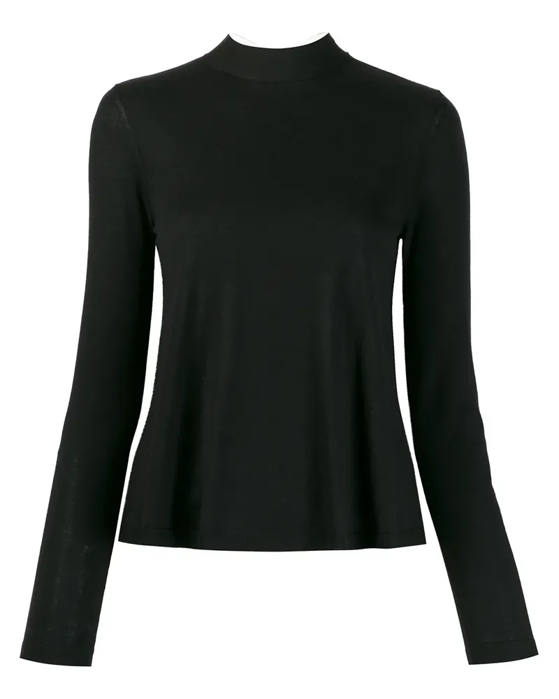 RED Valentino Pullover mit Stehkragen - Schwarz Schwarz