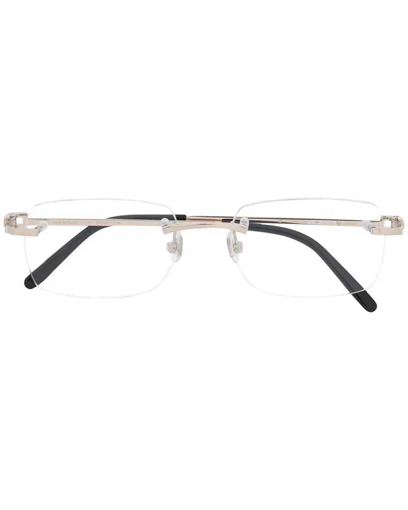Cartier Brille mit eckigem Gestell - Silber Silber