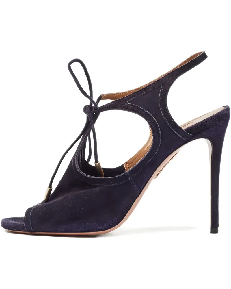 Aquazzura Sandalen mit Cut-Outs 110mm - Blau Blau