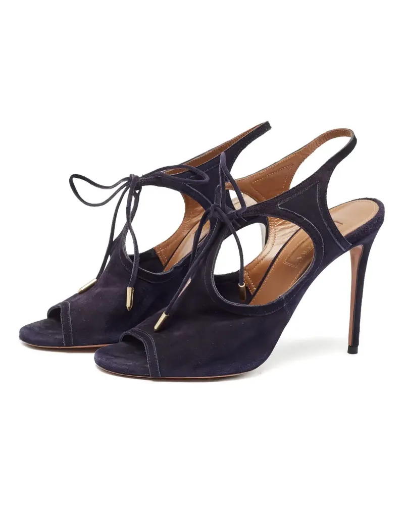 Aquazzura Sandalen mit Cut-Outs 110mm - Blau Blau