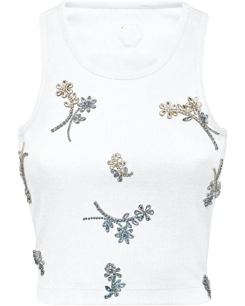 Philipp Plein Flowers Tanktop - Blau Blau