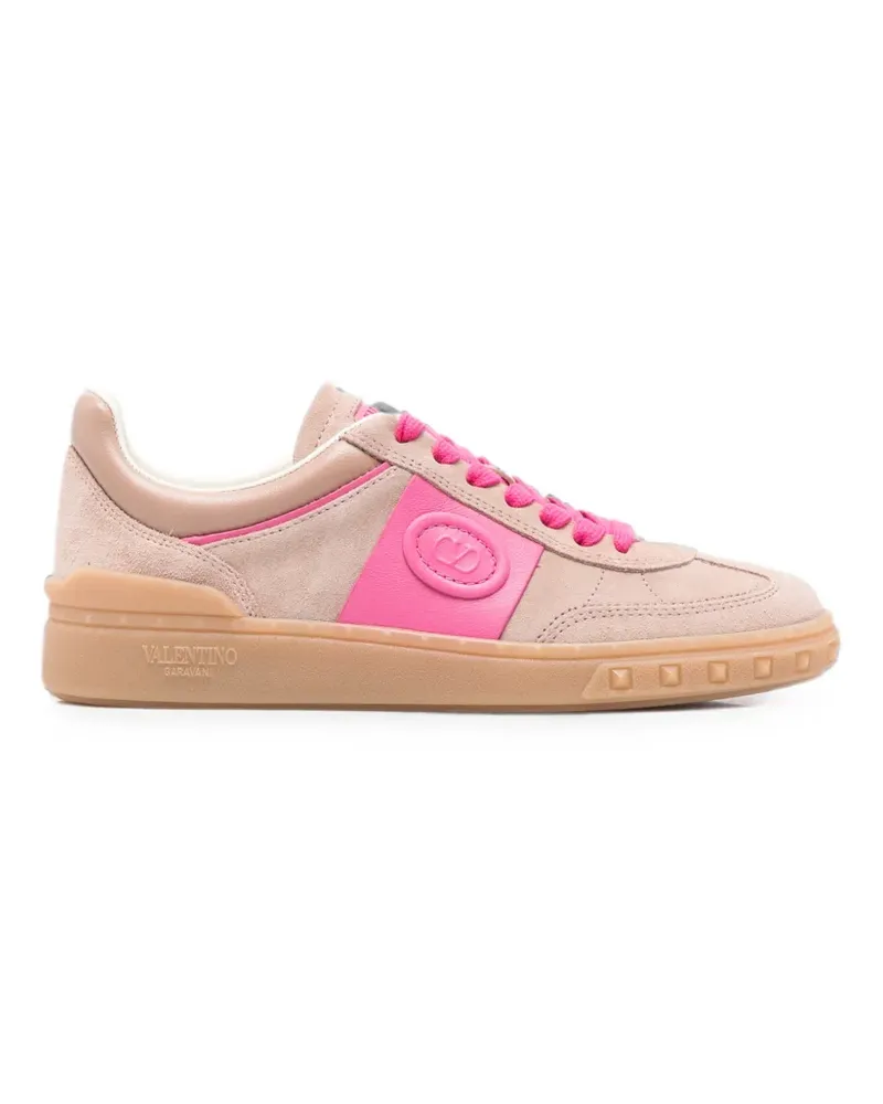 Valentino Garavani Upvillage Crosta lace-up sneakers - Nude Nude