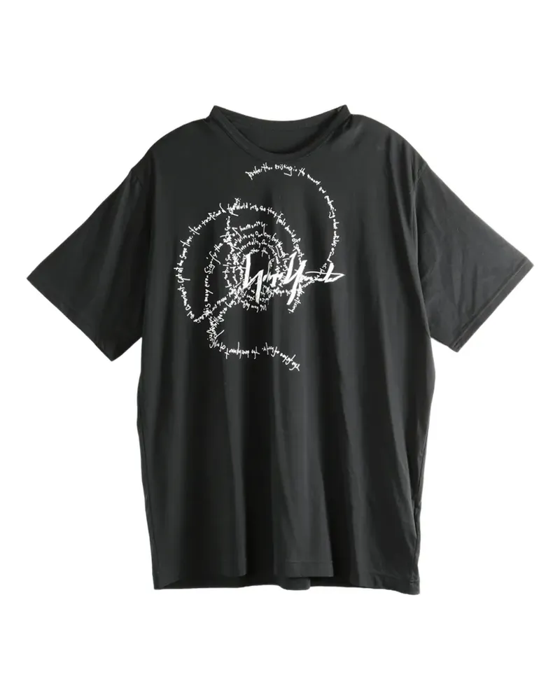 Yohji Yamamoto graphic-print T-shirt - Schwarz Schwarz