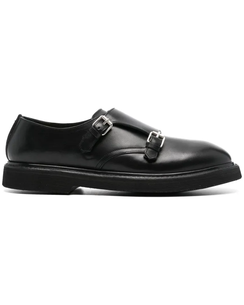 Premiata Monk-Schuhe mit doppelter Schnalle - Schwarz Schwarz