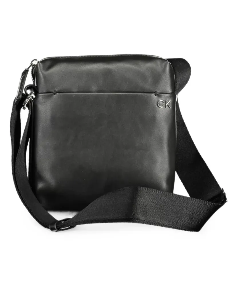 Calvin Klein Kuriertasche mit Logo-Schild - Schwarz Schwarz
