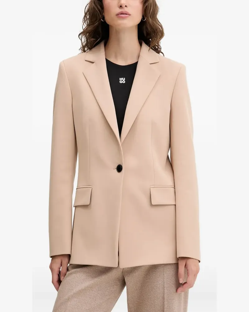 HUGO BOSS Blazer mit fallendem Revers - Nude Nude