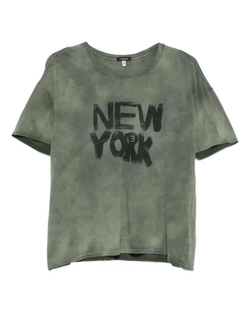 R13 NY T-shirt - Grün Grün