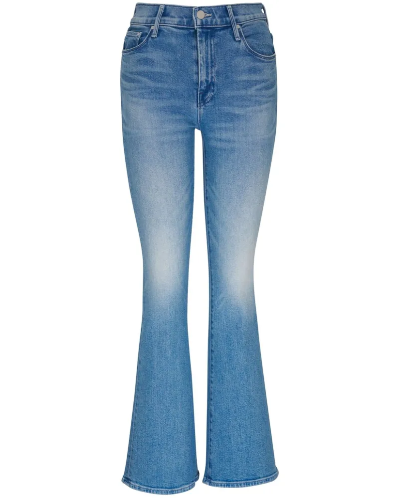 Mother The Weekender Schlagjeans mit hohem Bund - Blau Blau