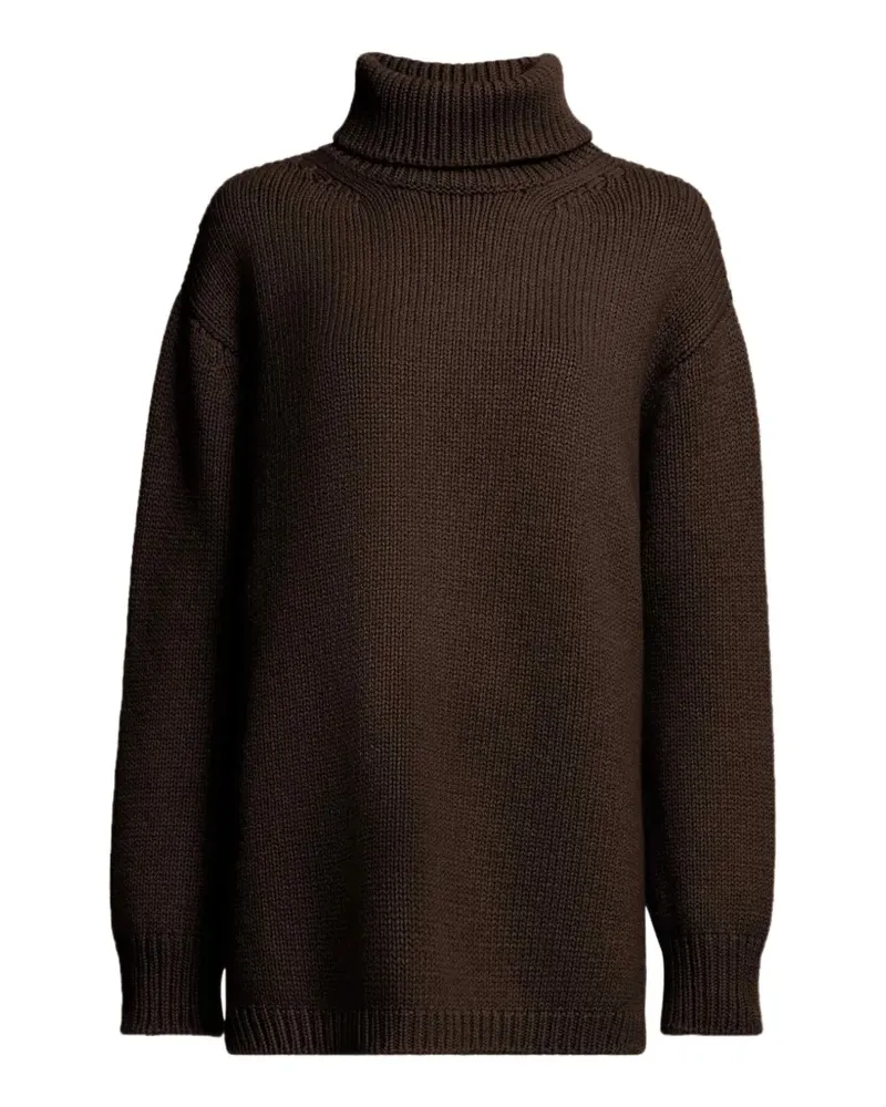 Elie Saab Pullover mit Rollkragen - Braun Braun