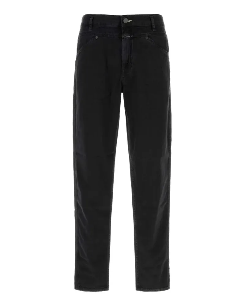 Closed logo-patch jeans - Schwarz Schwarz