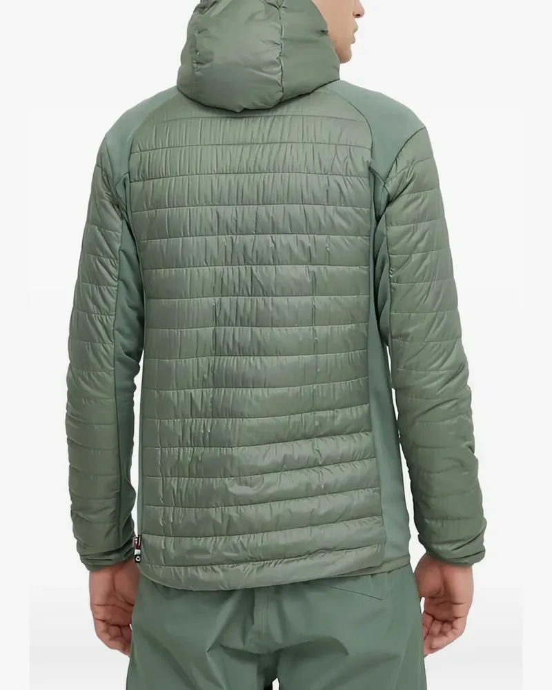 Picture quilted hooded jacket - Grün Grün