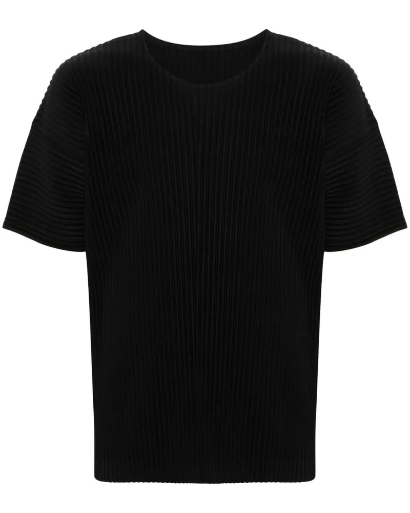 Issey Miyake Basic T-Shirt - Schwarz Schwarz