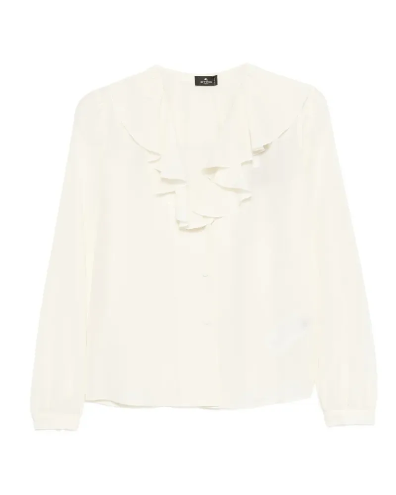 Etro ruffled blouse - Nude Nude
