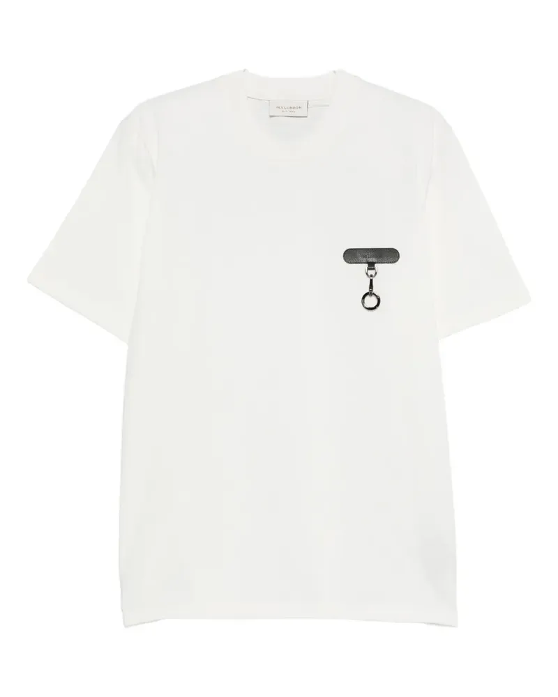 Yes London charm-detailing T-shirt - Weiß Weiß