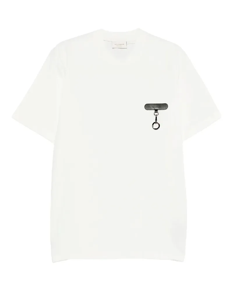 Yes London charm-detailing T-shirt - Weiß Weiß