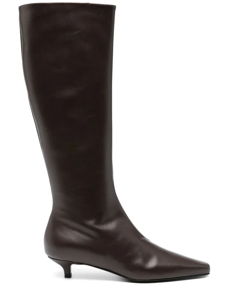 Totême The Slim Knee-High Stiefel 35mm - Braun Braun