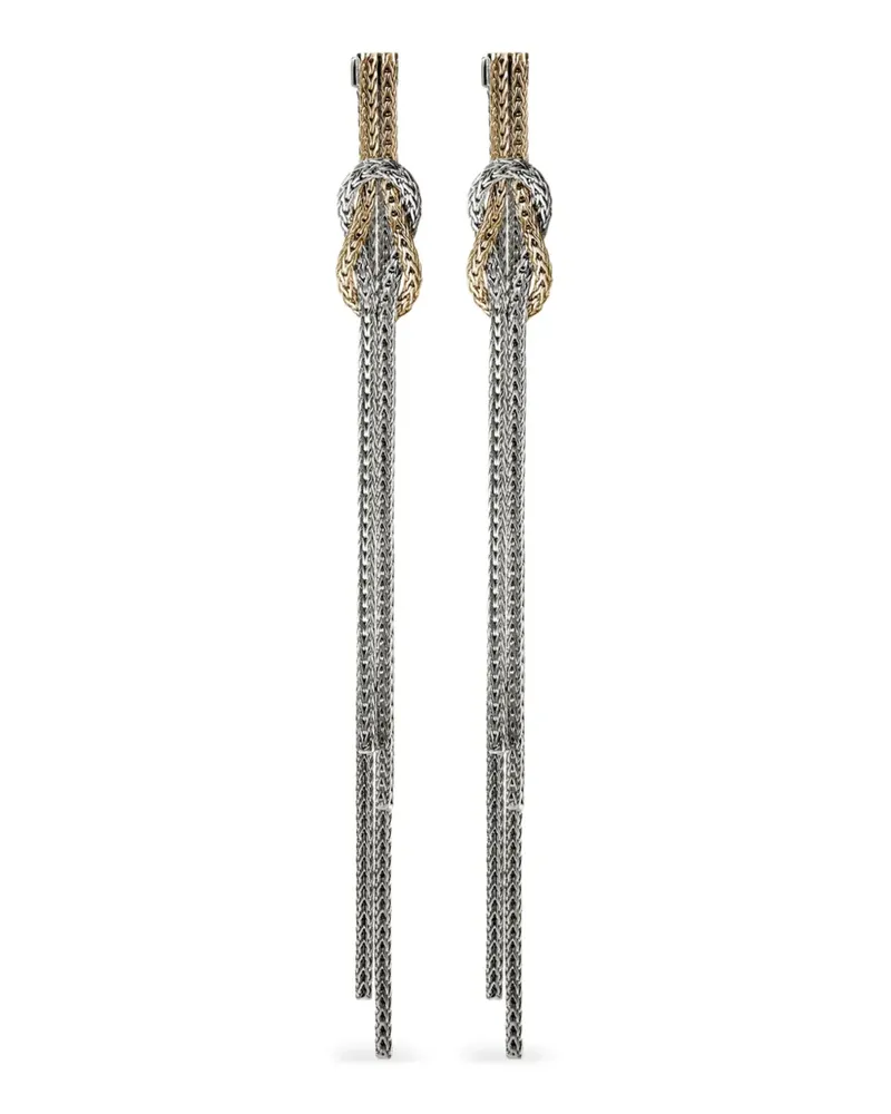 John Hardy Love Knot drop earrings - Silber Silber