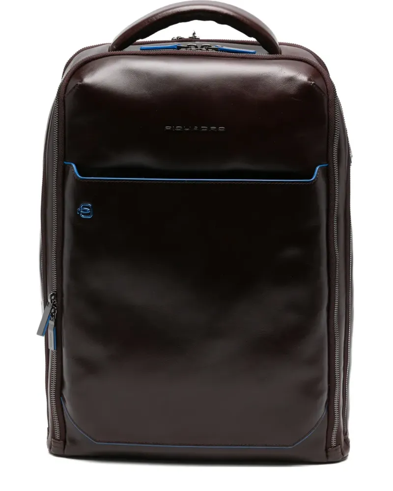 Piquadro Rucksack mit Reißverschluss - Braun Braun