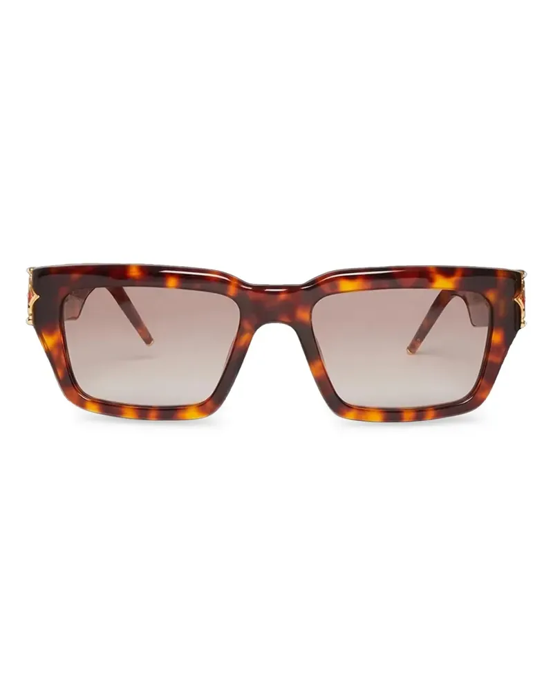 Casablanca Paris Sonnenbrille mit eckigem Gestell - Braun Braun