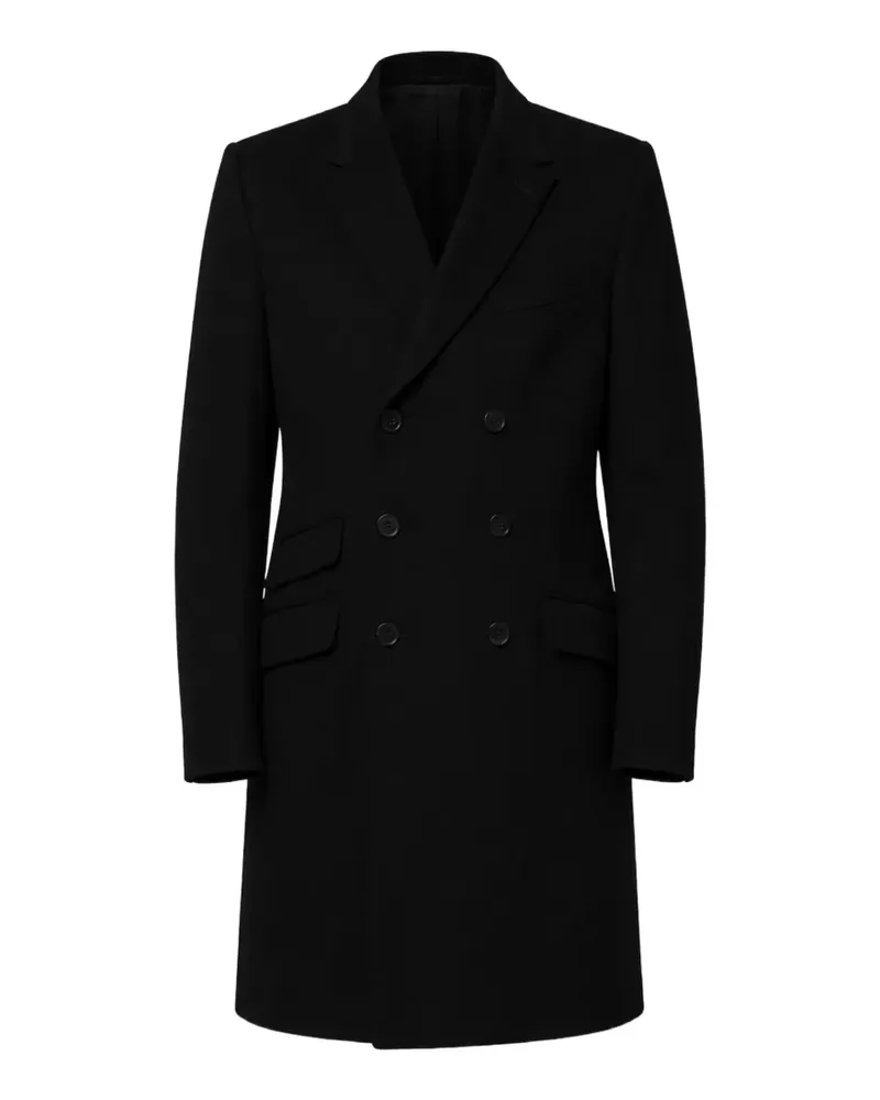 Dolce & Gabbana Doppelreihiger Mantel mit steigendem Revers - Schwarz Schwarz