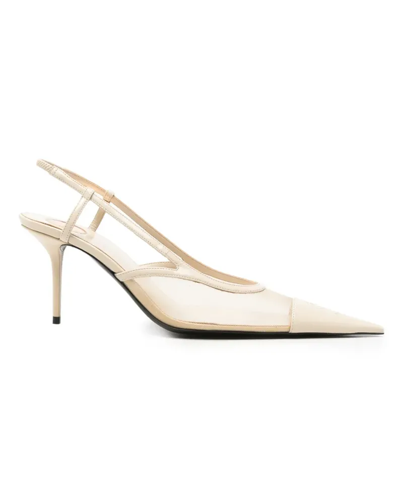Saint Laurent Renée Slingback-Pumps - Nude Nude