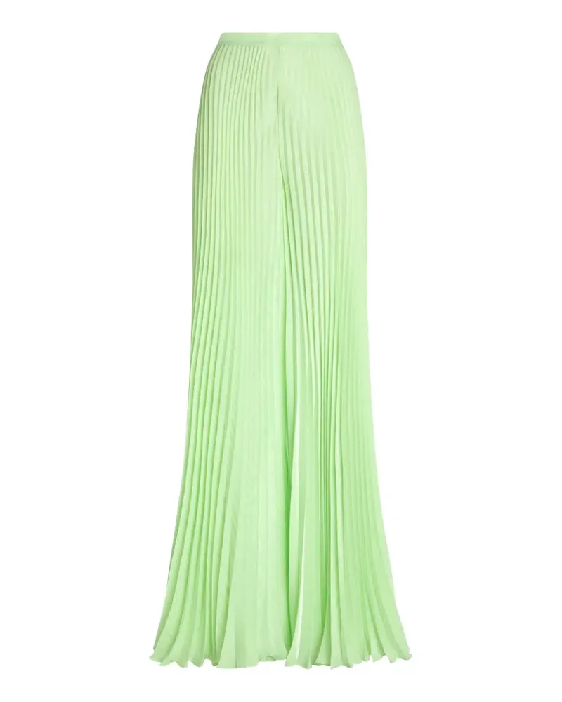 Genny plissé-effect palazzo pants - Grün Grün