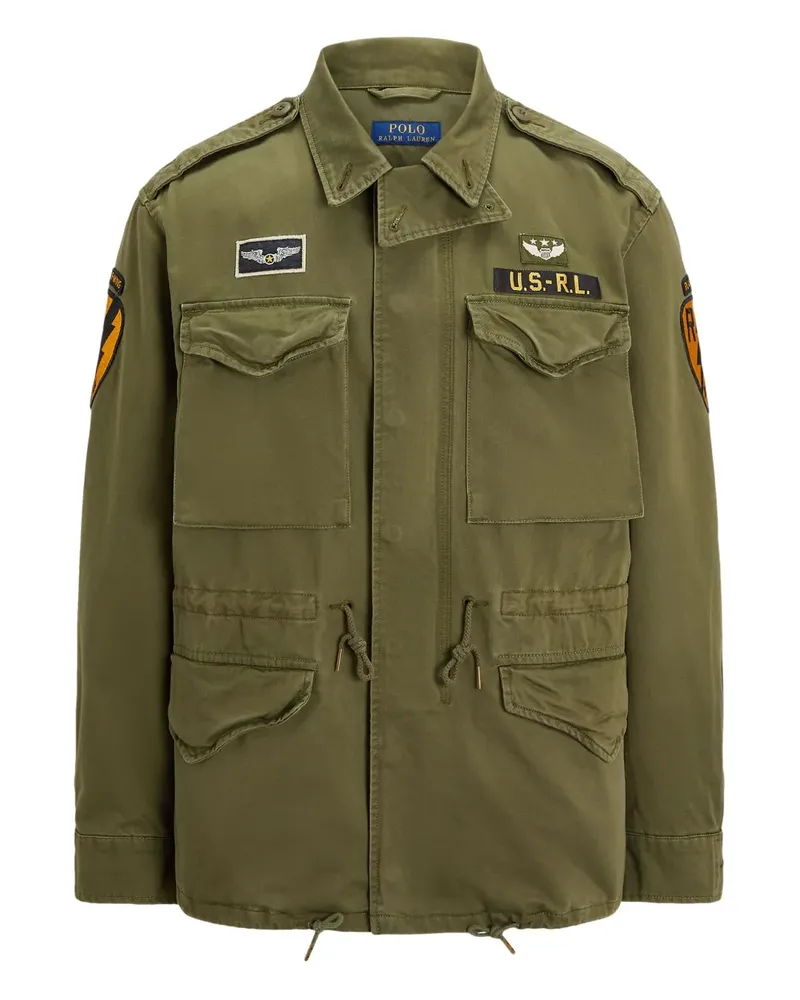 Ralph Lauren Military-Jacke mit Logo-Applikation - Grün Grün