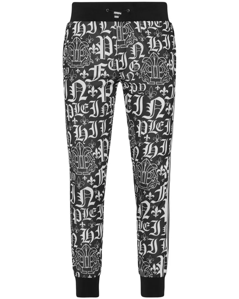 Philipp Plein Gothic Plein Jogginghose - Schwarz Schwarz