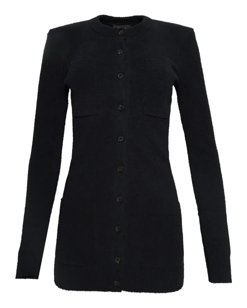 WARDROBE.NYC Geknöpfter Cardigan mit gepolsterten Schultern - Schwarz Schwarz