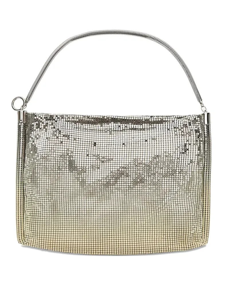 Paco Rabanne Kleine Pixel Tube Schultertasche - Silber Silber