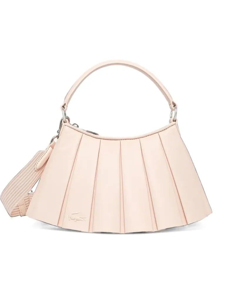 Lacoste small Lenglen leather bag - Nude Nude