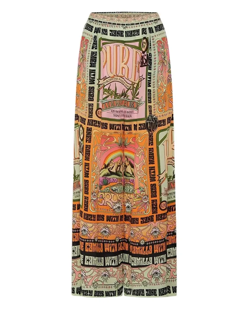 Camilla Lets Chase Rainbows Palazzohose - Orange Orange