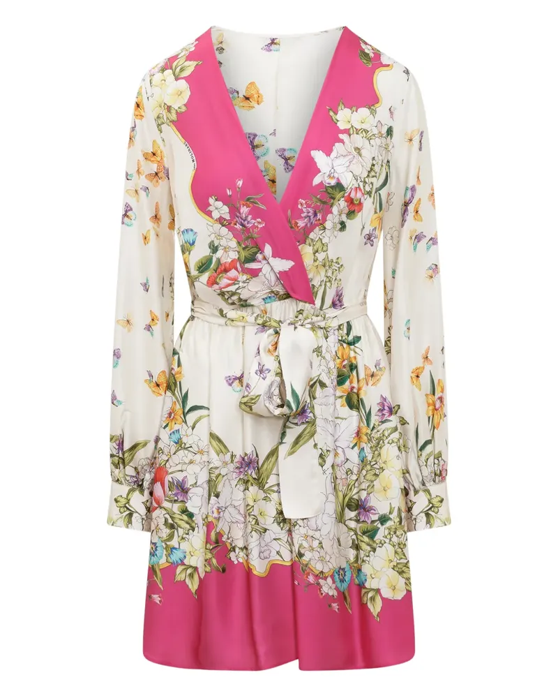 Anna Molinari Kleid mit Schmetterling-Blumenmuster - Nude Nude