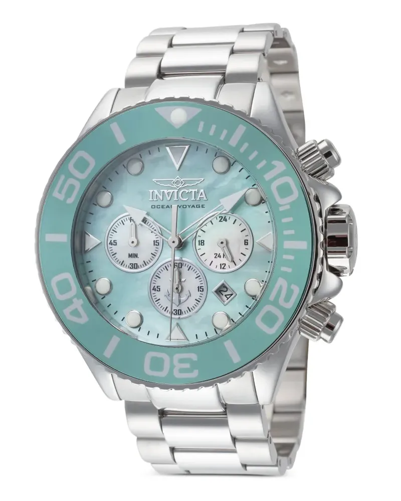 Invicta Ocean Voyage Armbanduhr 52mm - Blau Blau
