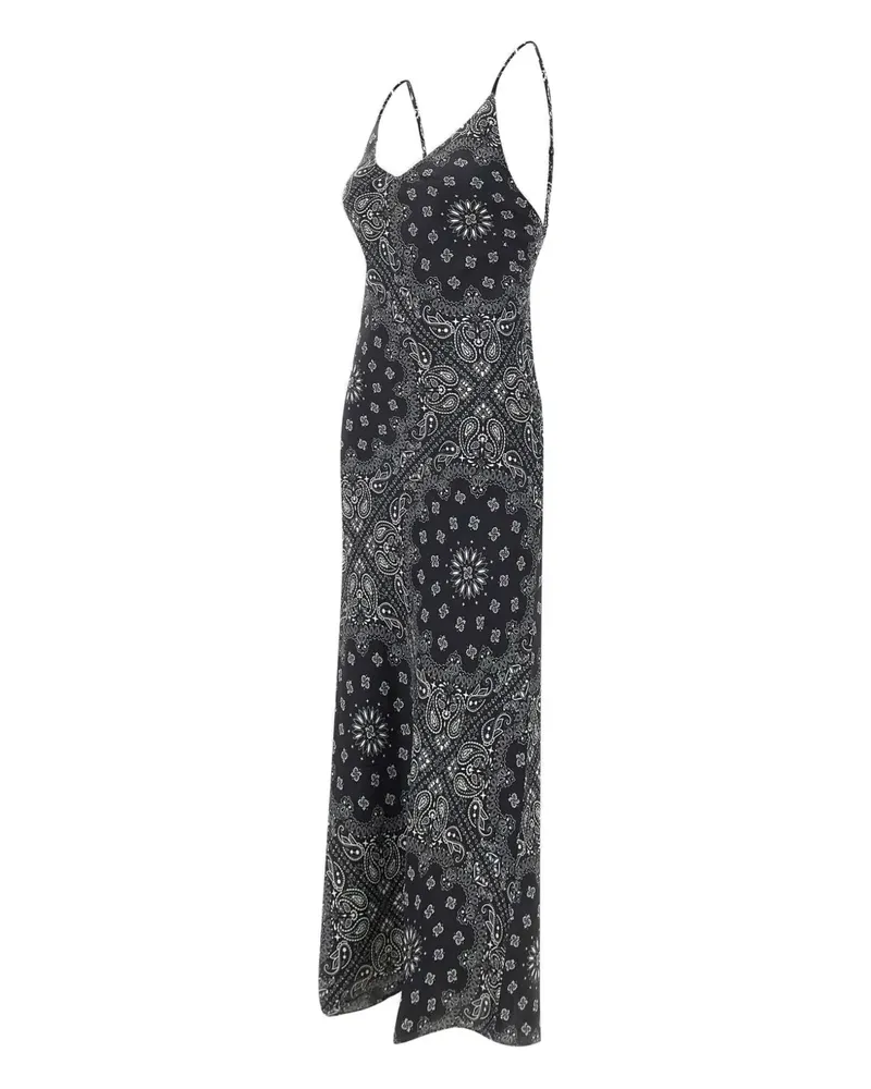 MC2 Saint Barth Camisole-Kleid mit Paisley-Print - Schwarz Schwarz