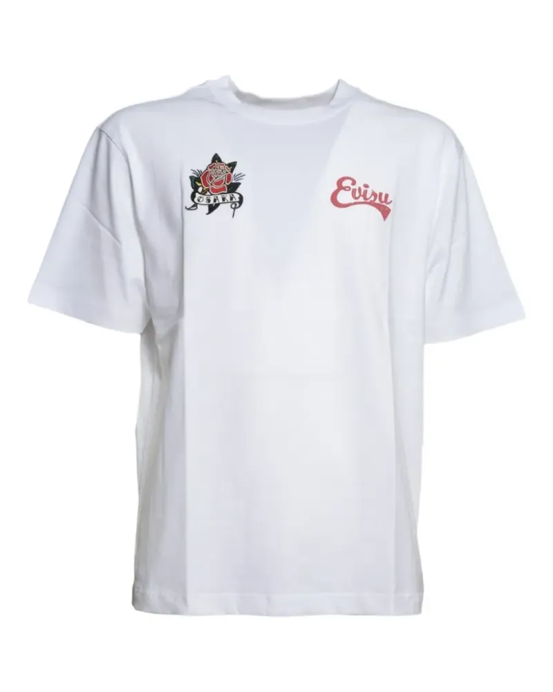 Evisu Osaka logo-print t-shirt - Weiß Weiß