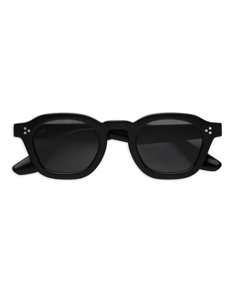 AKILA Logos geometric-frame sunglasses - Schwarz Schwarz