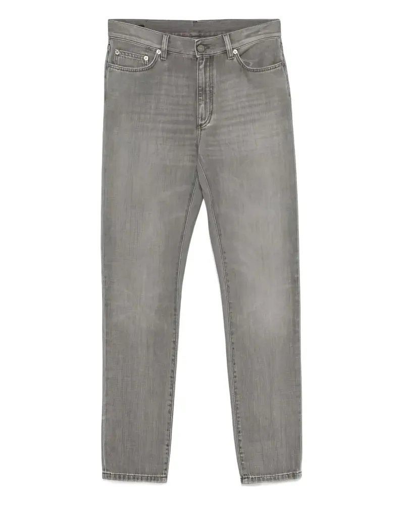 Ermenegildo Zegna leather patch jeans - Grau Grau