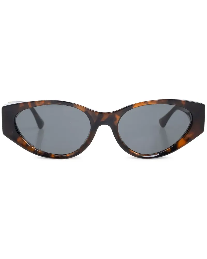 Versace Havana ovale Sonnenbrille - Braun Braun