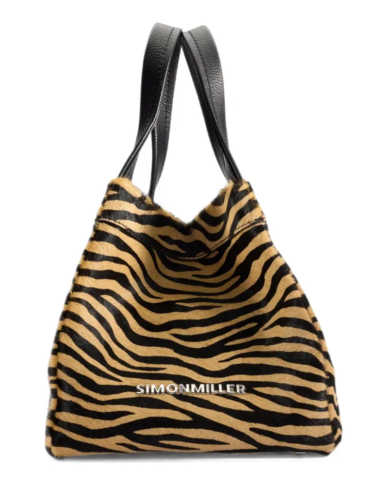 Simon Miller Quad Mini-Tasche mit Zebra-Print - Nude Nude