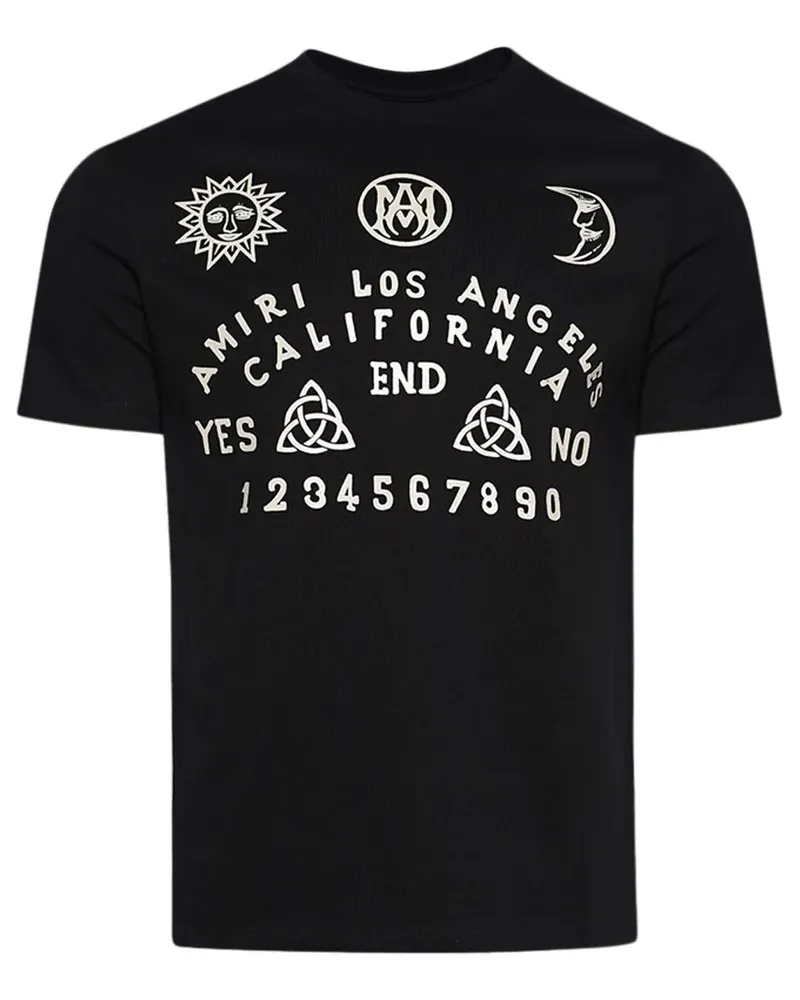 Amiri T-Shirt mit Ouija Board-Pint - Schwarz Schwarz