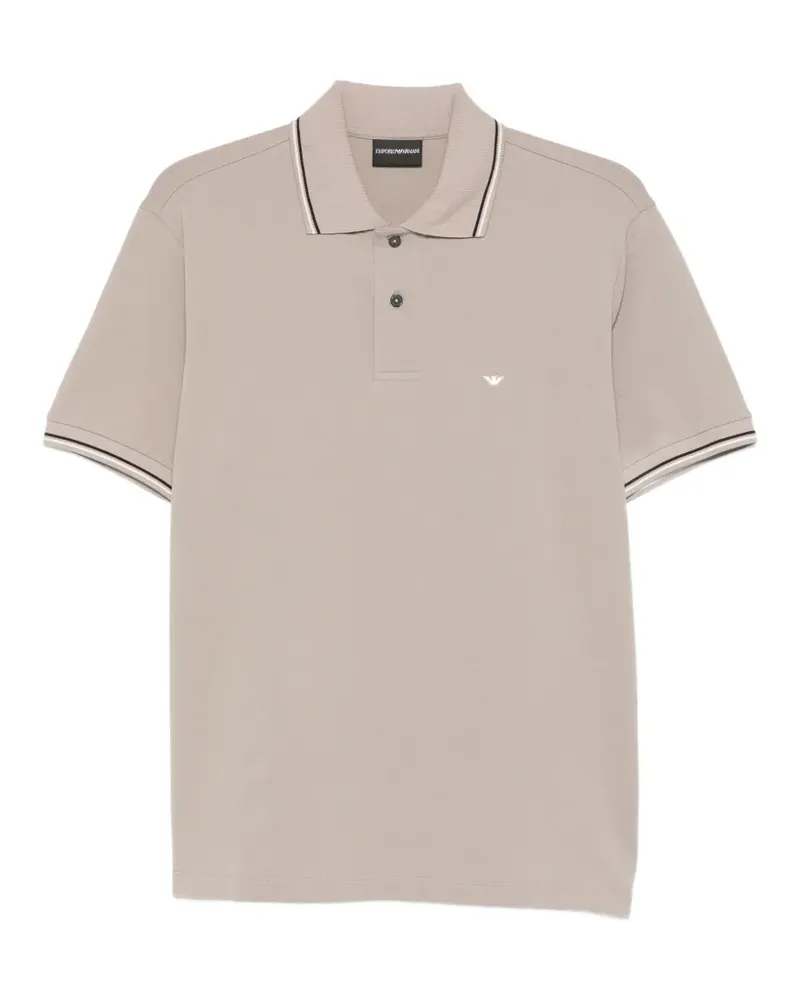Emporio Armani Poloshirt mit Paspeln - Grau Grau