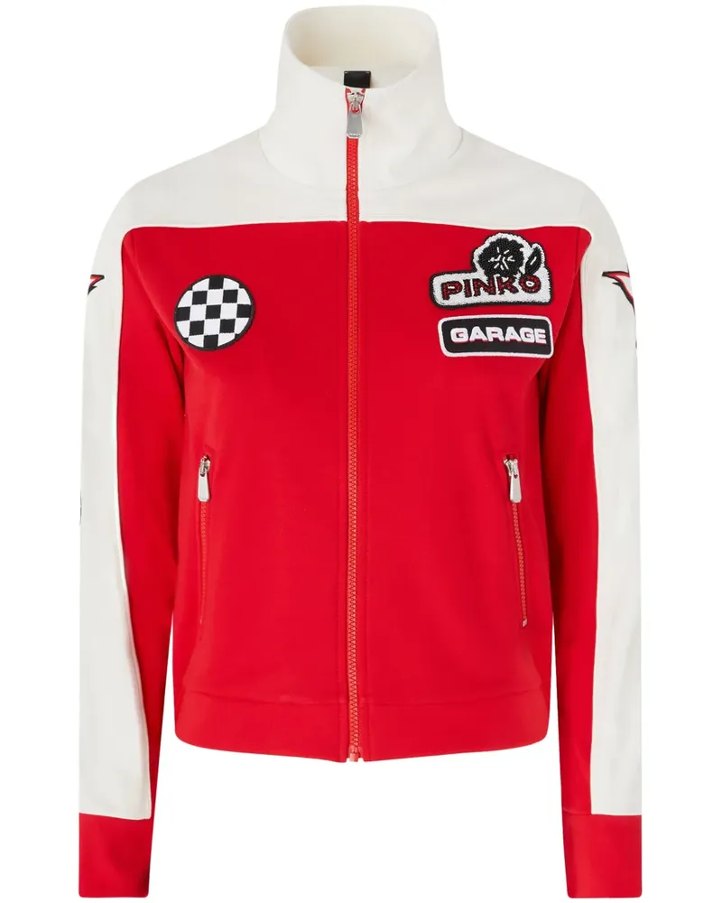 Pinko Jacke mit Logo-Applikation - Rot Rot