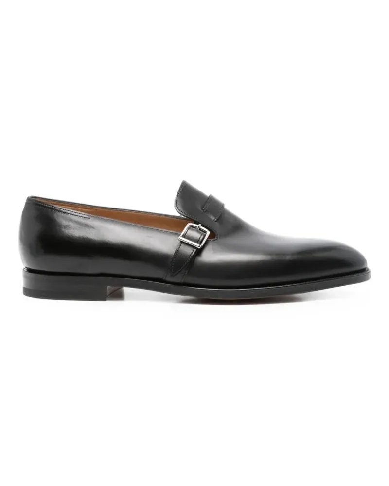 John Lobb Delano Loafer mit Schnalle - Schwarz Schwarz